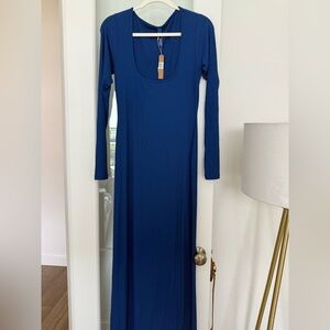 white jersey dress long sleeve Hale Bob, female, Shirt Dresses, Blue, Size: S Keyla Dress